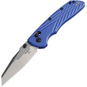 Hogue 24363 Deka ABLE Lock Wharn Tumbled Folding Knife Blue Handles