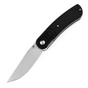 Kansept  2025A1 Reverie Stonewashed Linerlock Knife Black G10 Handles