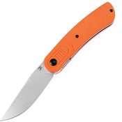 Kansept  2025A3 Reverie Stonewashed Linerlock Knife Orange G10 Handles
