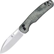 Kizer  3606C1 Hic-Cup Knife Green Handles