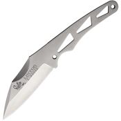 Linton  92022NS L92022NS Fixed Blade Satin Knife Silver Handles