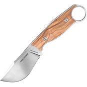 Real Steel 3611W Furrier Skinner Steel Fixed Blade Knife Olive Wood Handles