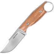 Real Steel 3612W Furrier Harpoon Steel Fixed Blade Knife Olive Wood Handles