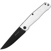 Real Steel 7641M Rokot Linerlock Knife with White Handles