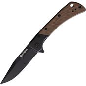 Remington 15667 EDC Linerlock Knife with Black/Tan Handles