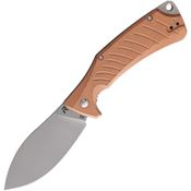 Revo NESSCOP Ness Linerlock Knife with Copper Handles