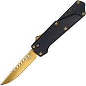 Southern Grind 22204 Auto Arachnid OTF Bronze Knife Black Handles