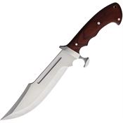 S-TEC 221666 S-TEC Satin Fixed Blade Knife Pakkawood Handles