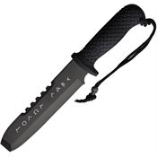 S-TEC 22278118 S-TEC Dagger Black Fixed Blade Knife Black Handles