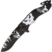 S-TEC 270172 Skull Assist Open Linerlock Knife