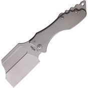 S-TEC S020SL Cleaver Framelock Knife Bead Blast Handles