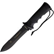 Aitor Knives 16121 Commando Gold Fixed Blade Knife Black Handles