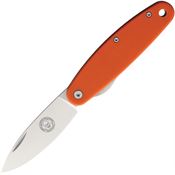 Blue Ridge Knives 4 Churp Linerlock Knife with Orange Handles