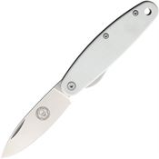 Blue Ridge Knives 7 Churp Linerlock Knife with White Handles