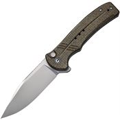 Civivi Knives 20038D5 Cogent Button Lock Bead Blast Knife Green Handles