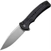 Civivi Knives 20038D7 Cogent Button Lock Bead Blast Knife Black Handles