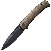 Civivi Knives 21025B3 Cetos Black Stonewashed Framelock Knife Green Handles