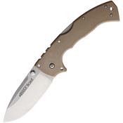 Cold Steel Knives 62RQDTSW 4-Max Scout Stonewashed Lockback Knife Desert Tan Handles