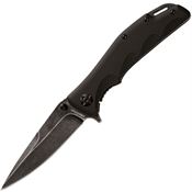 Fox Edge Knives 024 Mandatory Fun Framelock Knife Black G10 Handles