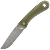 Gerber Knives 3424 Spine Stonewash Fixed Blade Knife Green Handles