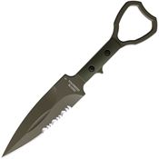 Halfbreed Blades CCK01OD Compact Clearance OD Green Fixed Blade Knife OD Green Handles