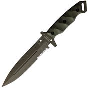 Halfbreed Blades MIK01PSOD Medium Infantry OD Green Spear Point Fixed Blade Knife OD Green Handles