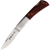 Kanetsune Knives 509 Kaico-You Lockback Knife Red Pakkawood Handles