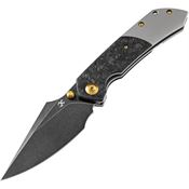Kansept Knives 1034A1 Fenrir Linerlock Knife Gray/Carbon Fiber Handles