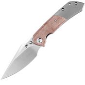 Kansept Knives 1034A6 Fenrir Linerlock Knife Brown Handles