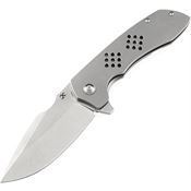 Kansept Knives 1036A1 Entity Framelock Knife Gray Handles