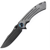 Kansept Knives 1032A2 Pretatout Black Linerlock Knife Black Handles