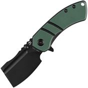 Kansept Knives 2030A1 Korvid M Linerlock Knife Green/Black Handles
