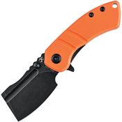 Kansept Knives 2030A7 Korvid M Black Linerlock Knife Orange Handles