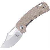 Kizer Cutlery & Knives 2578C2 Urban Bowie Linerlock Knife Brown Handles