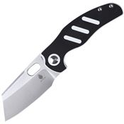 Kizer Cutlery & Knives 3488C7 Mini Sheepdog Linerlock Knife Black/White Handles