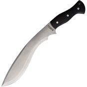 Marbles Outdoors Knives 619 Kukri Satin Fixed Blade Knife Black Micarta Handles