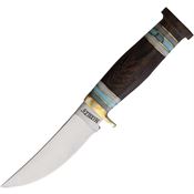 Marbles Outdoors Knives 633 Hunter Satin Fixed Blade Knife Brown Handles