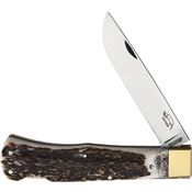 OTTER-Messer Knives 07MSHH Large Lockback Knife Buckhorn Handles