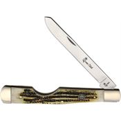 Queen City Knives 62EOWB Large Easy Open Knife Winterbottom Jigged Bone Handles