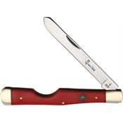 Queen City Knives 62R Easy Open Knife Red Handles