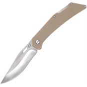 Schrade Knives 1159301 Slingshot Lockback Knife Tan G10 Handles