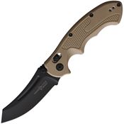 Viking Tactics K8PFFDEB Patriot ABLE Lock Black Folding Knife Dark Earth Handles