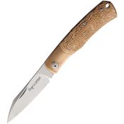Viper Knives 5990BRW Hug Folder Wolf Knife Bronze Handles