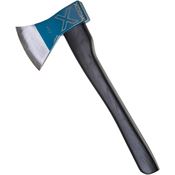 WOOX 04001 Thunderbird Throwing Axe Blue Fixed Blade Knife Black Handles