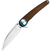 Artisan 1848PODG Cazador Linerlock Knife Green Micarta Handles