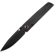 Artisan 1849PBBK Sirius Black Linerlock Knife Black G10 Handles