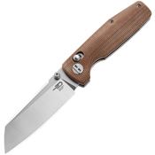 Bestech G43D Slasher Axis Lock Knife Natural Handles