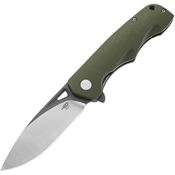 Bestech G47G Airstream Linerlock Knife OD Green Handles