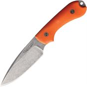 Bradford 3FE105A Guardian 3 3D Stonewash Fixed Blade Knife Orange Handles