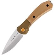 Buck 591BRS Auto Paradigm Shift Mechanism Satin Knife Brown Handles